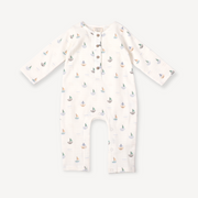 Sailboat Baby Jumpsuit (Organic Muslin)