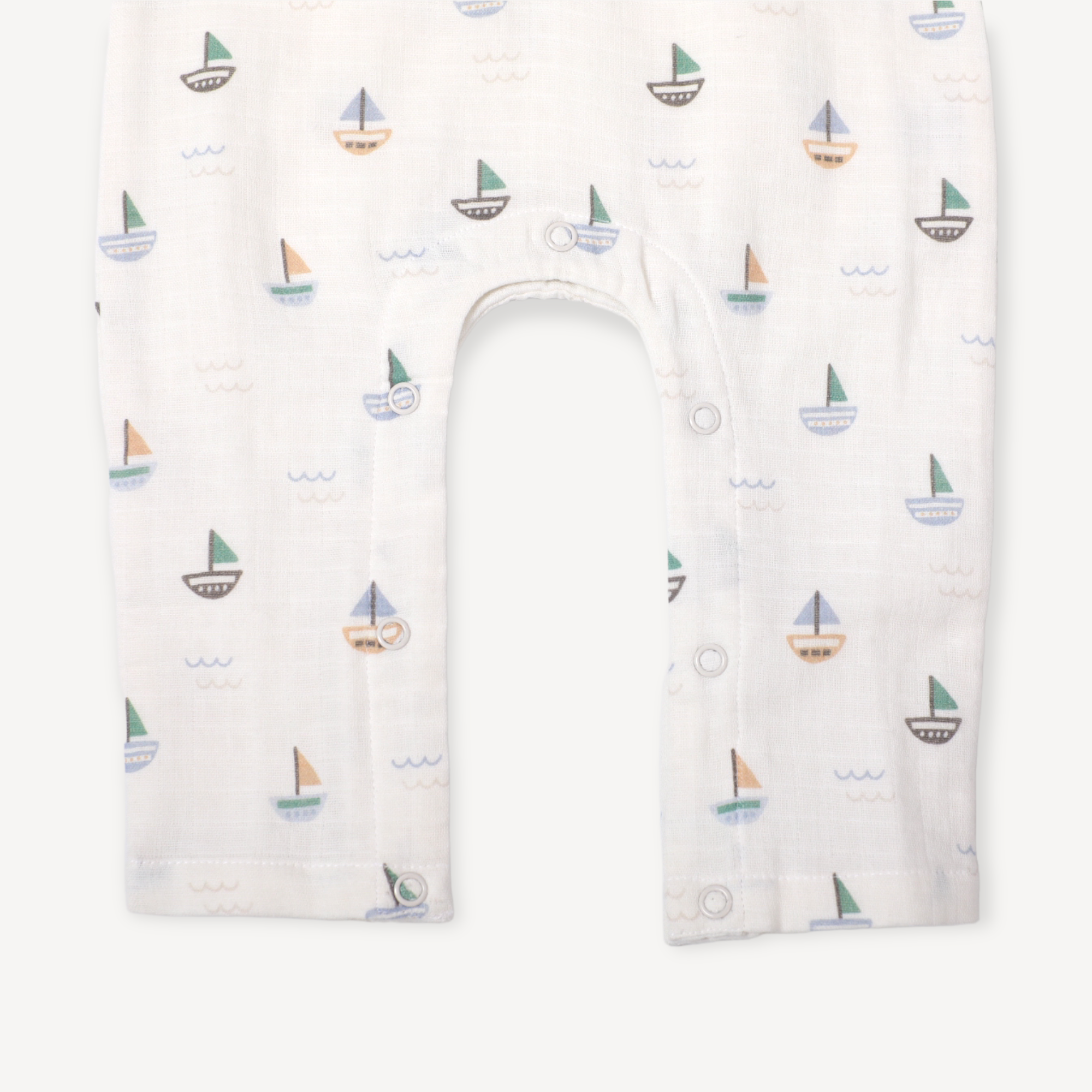 Sailboat Baby Jumpsuit (Organic Muslin)