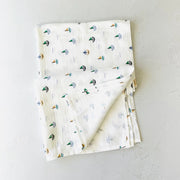 Sailboat Baby Swaddle Blanket (Organic Cotton)