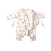 Elephant Kimono Baby Jumpsuit Romper (Organic Muslin)