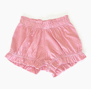 Mini Polka Dot Ruffle Baby Bloomer Shorts (Organic Jersey)