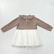 Sweater Knit Top & Tutu Combo Baby Dress (Organic Cotton)