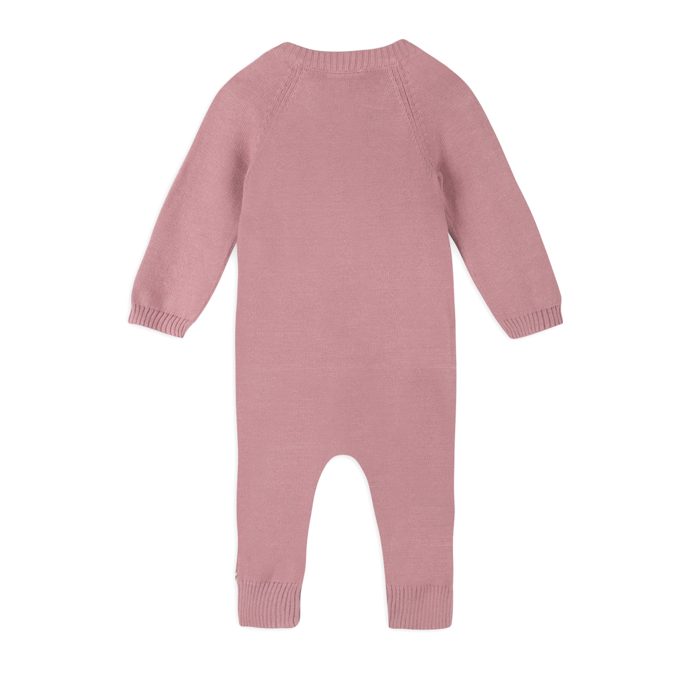 Classic Button & Pocket Sweater Knit Baby Jumpsuit Coverall (Organic)