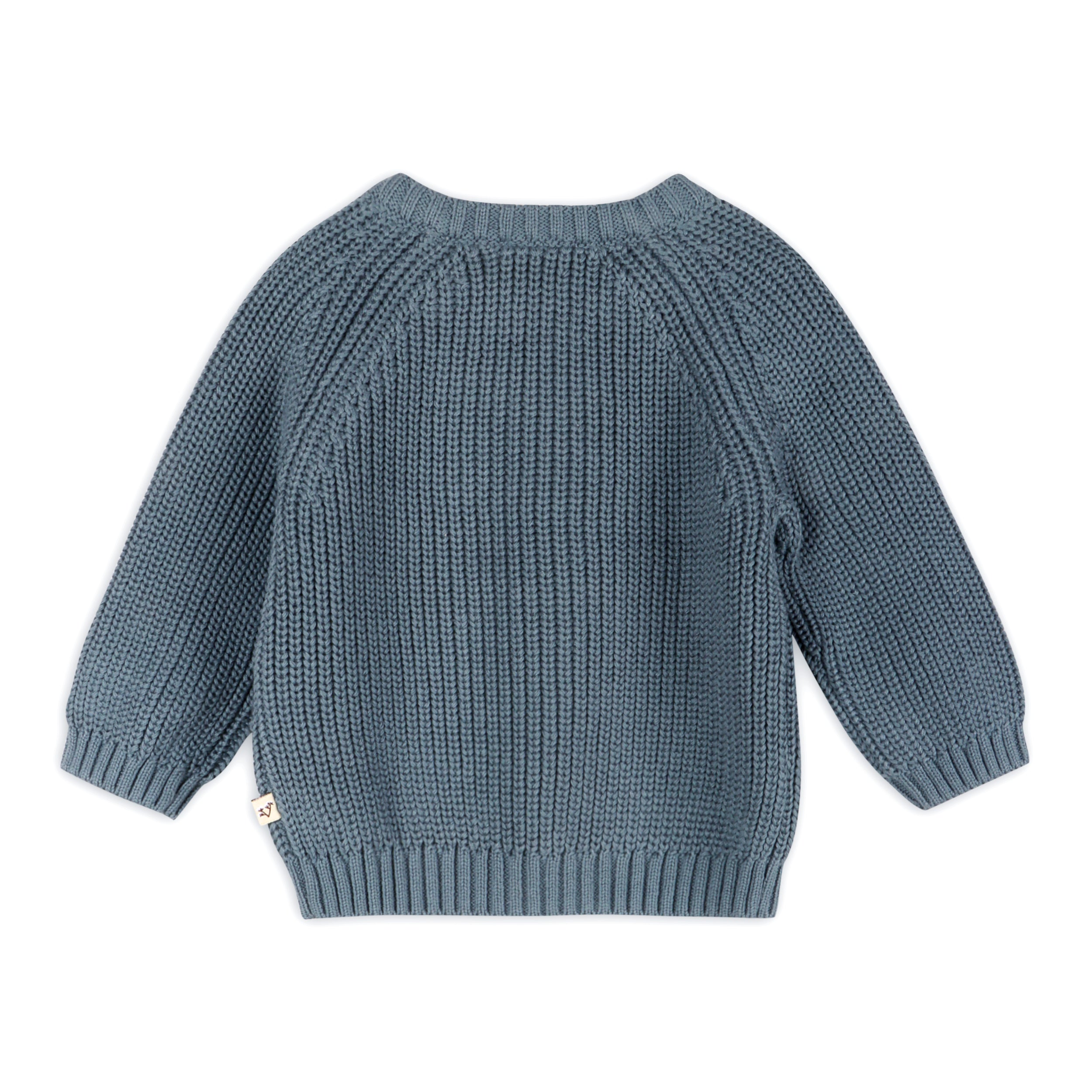 Classic Chunky Knit Baby Pullover Sweater (Organic Cotton) -