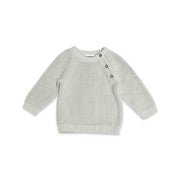 Classic Chunky Knit Baby Pullover Sweater (Organic Cotton)