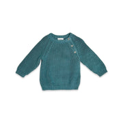 Classic Chunky Knit Baby Pullover Sweater (Organic Cotton)