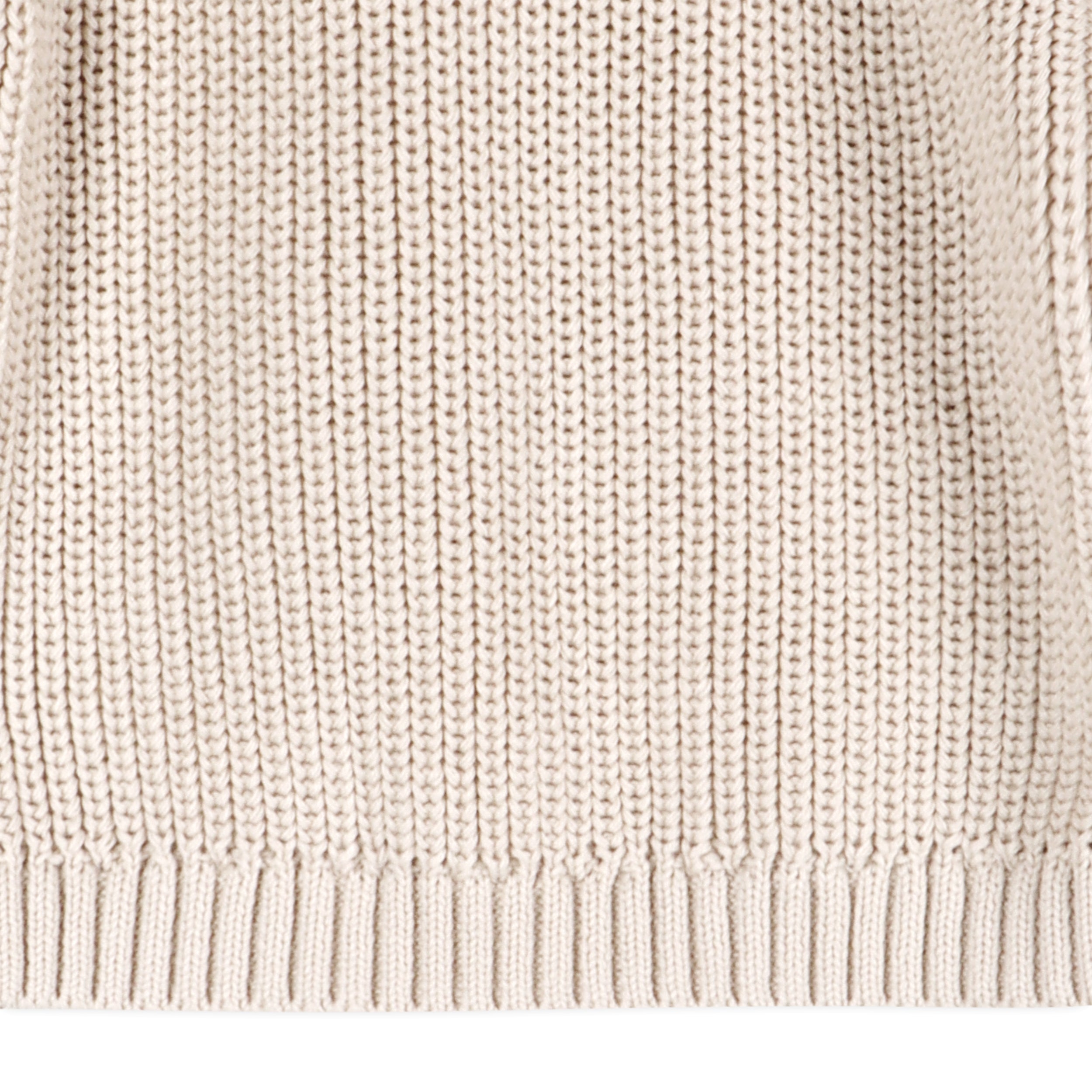 Classic Chunky Knit Baby Pullover Sweater (Organic Cotton) -