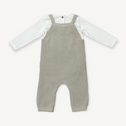 Lion Applique Baby Overall Knit Set (Organic Cotton)