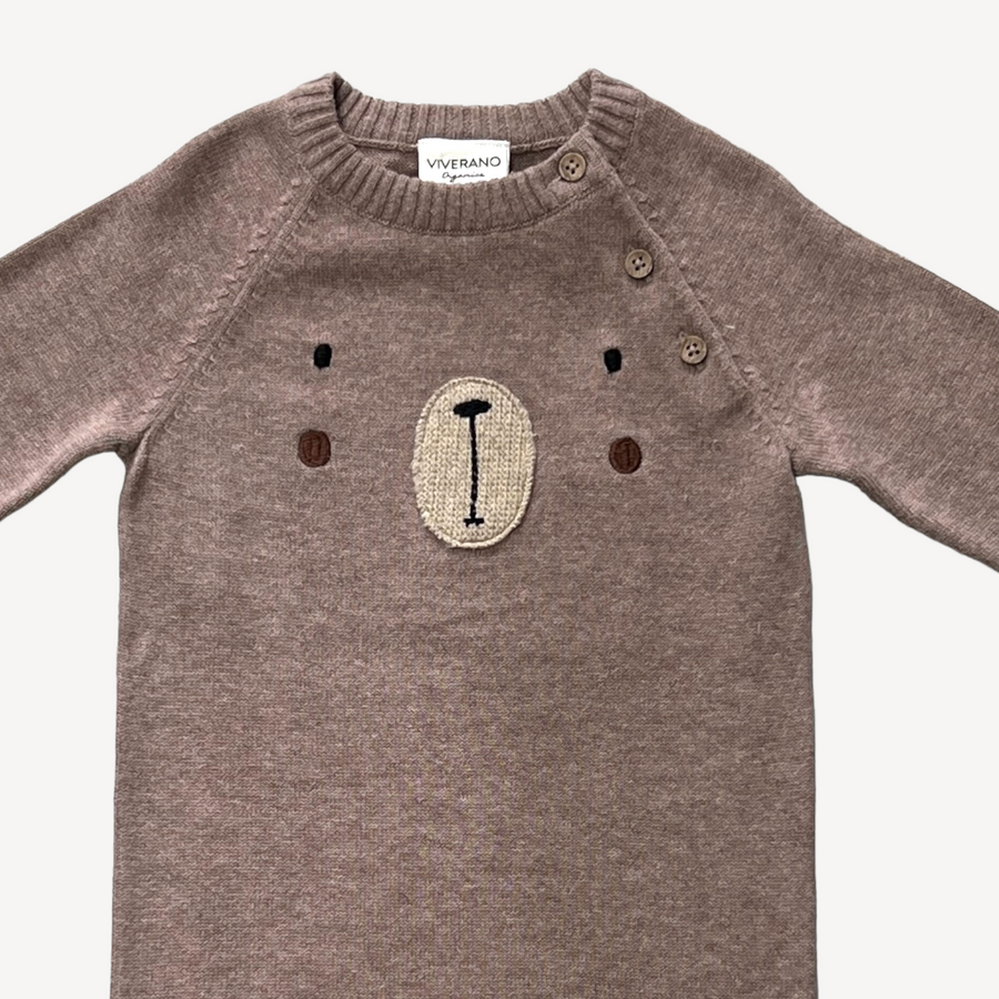 Bebe Alvin Car Organic Knitted Jumper