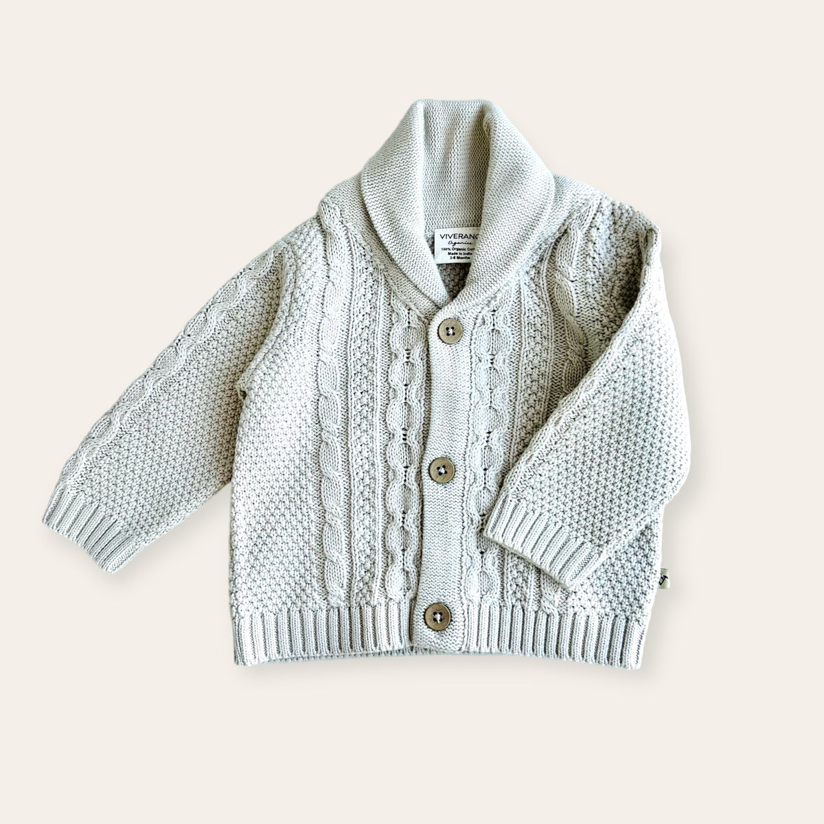 Babyhug 100% Organic Cotton Full Sleeves Cable Knit Sweater- Red