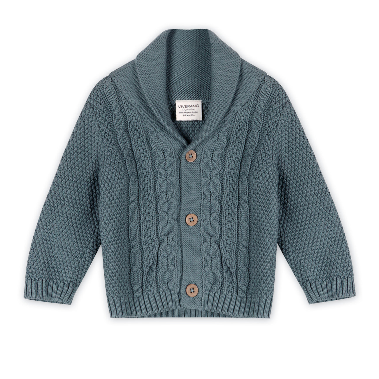 Organic Chevron Cable Cardigan - Baby