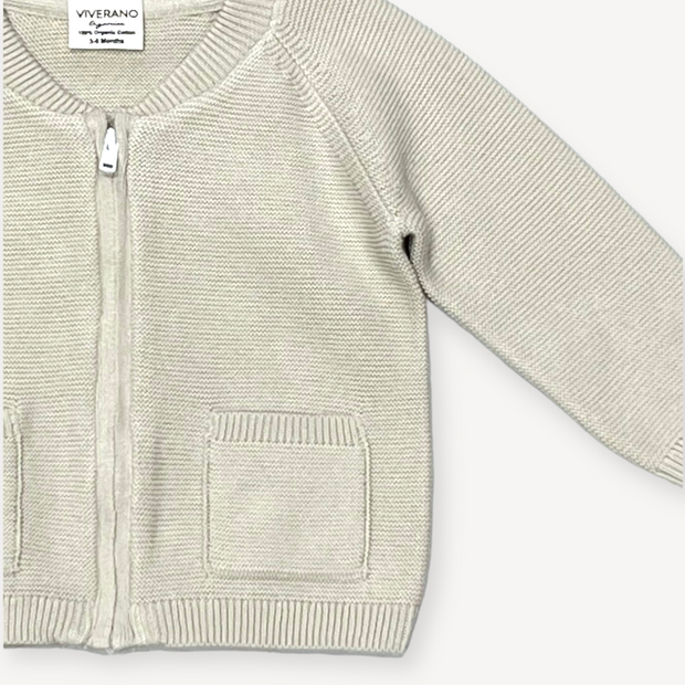 2-Pocket Baby Bomber Style Zip Jacket (Organic Cotton)2-Pocket Baby Bomber Style Zip Jacket (Organic Cotton)