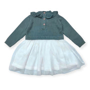 Sweater Knit Top & Tutu Combo Baby Dress (Organic Cotton)