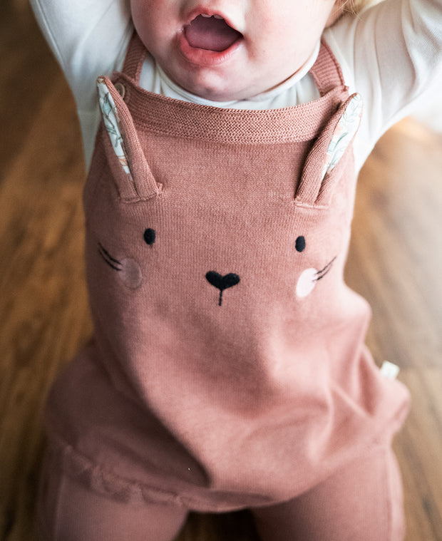 Bunny Baby Girl Tunic Knit Dress Set (Organic) by Viverano