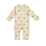 Bear Zipper Baby Jumpsuit (Organic Jersey) by Viverano Organics