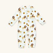 Lion Zipper Jumpsuit Baby Romper (Organic Jersey) by Viverano