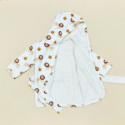 Lion Hooded Baby Bath Robe (Organic Cotton) by Viverano