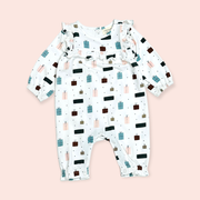 Presents Ruffle Baby Jumpsuit (Organic Jersey) by Viverano Organics