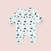 Presents Ruffle Baby Jumpsuit (Organic Jersey) by Viverano Organics