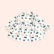 Presents Side Button Baby Dress + Bloomer (Organic Jersey) by Viverano