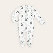 Penguin Zipper Footie Baby Romper (Organic Jersey) by Viverano Organics