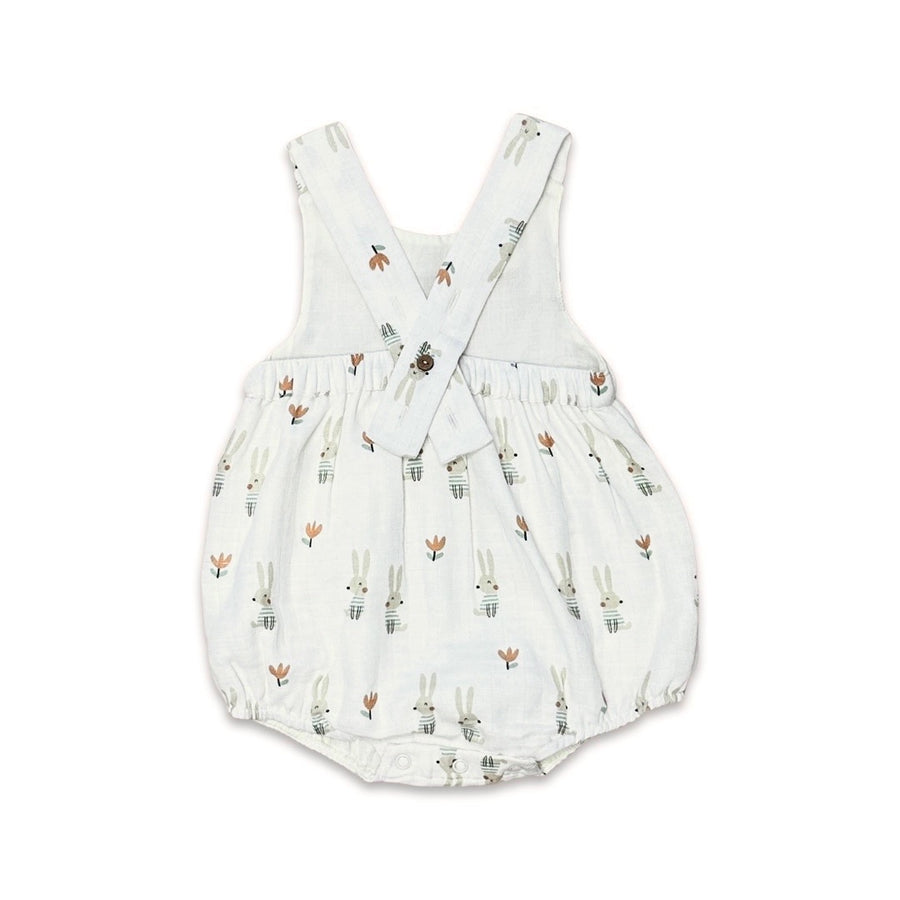 Sweet Little Bunny Purple Baby Romper