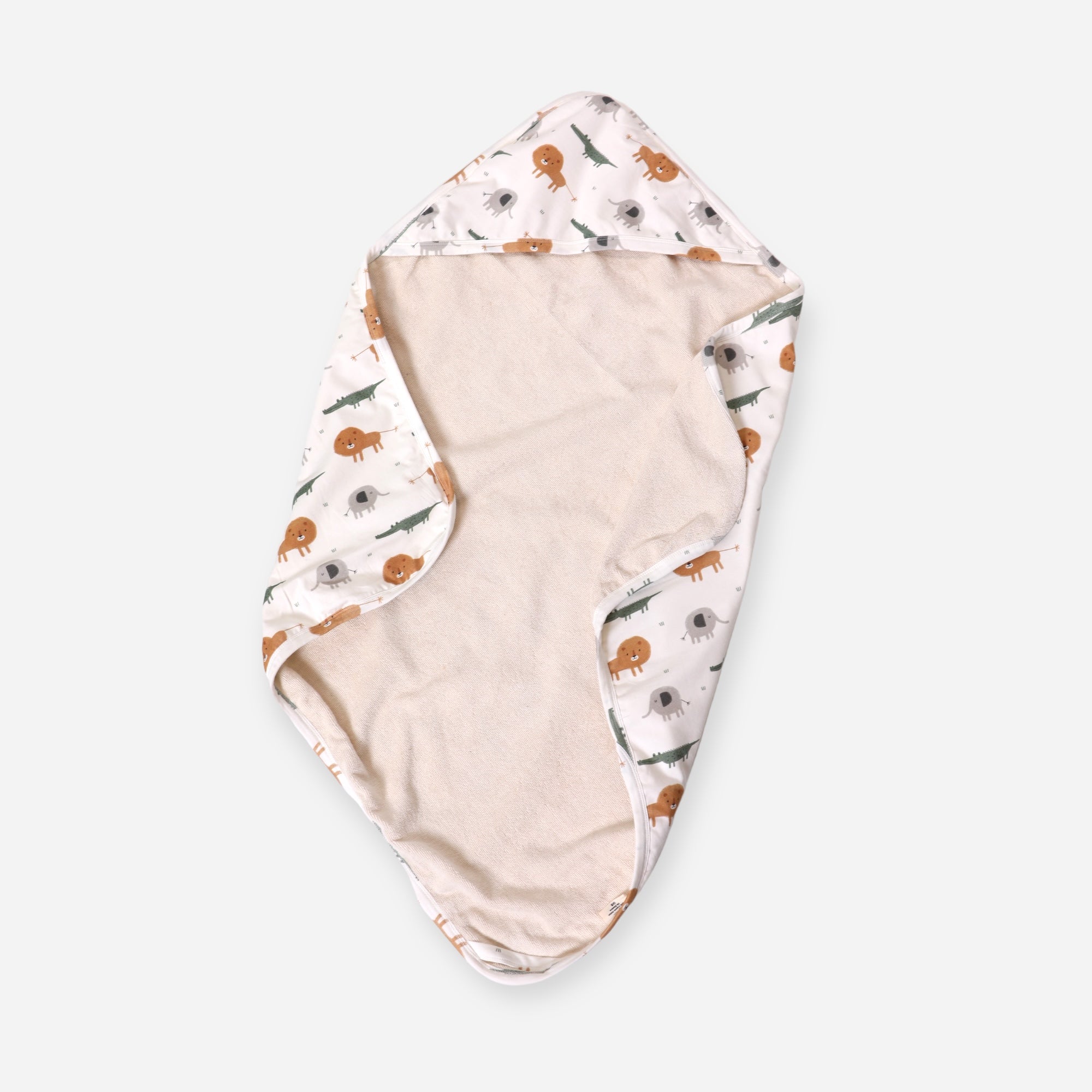 Toalla reversible con capucha para bebé Savannah (algodón orgánico)
