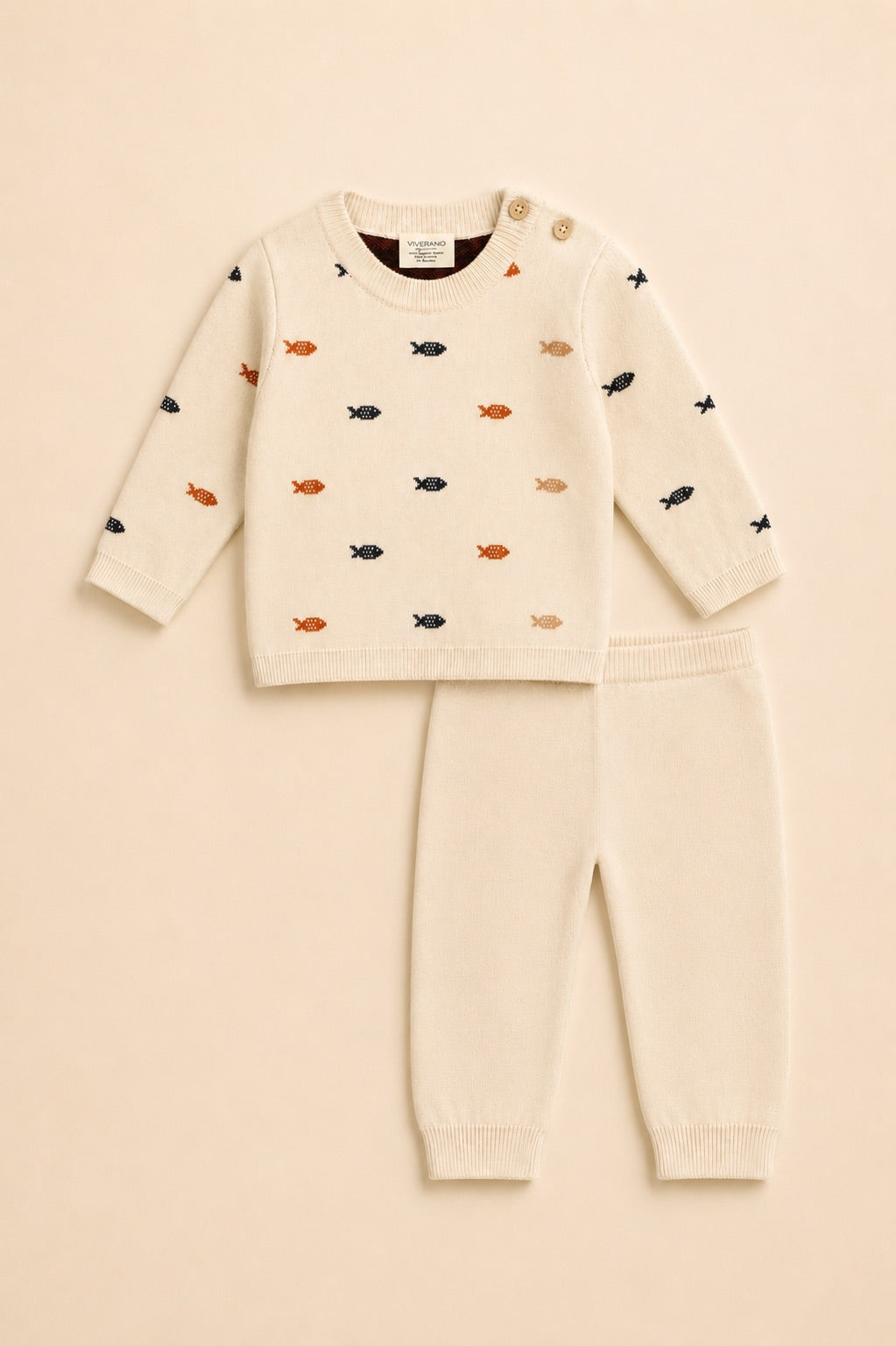 Fishes Baby Outfit Bundle, Organic Cotton