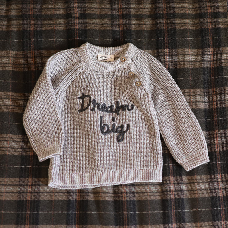 Viverano Organics Lighthouse & Boat Embroidered Baby Knit Pullover and Pants Set main image 0