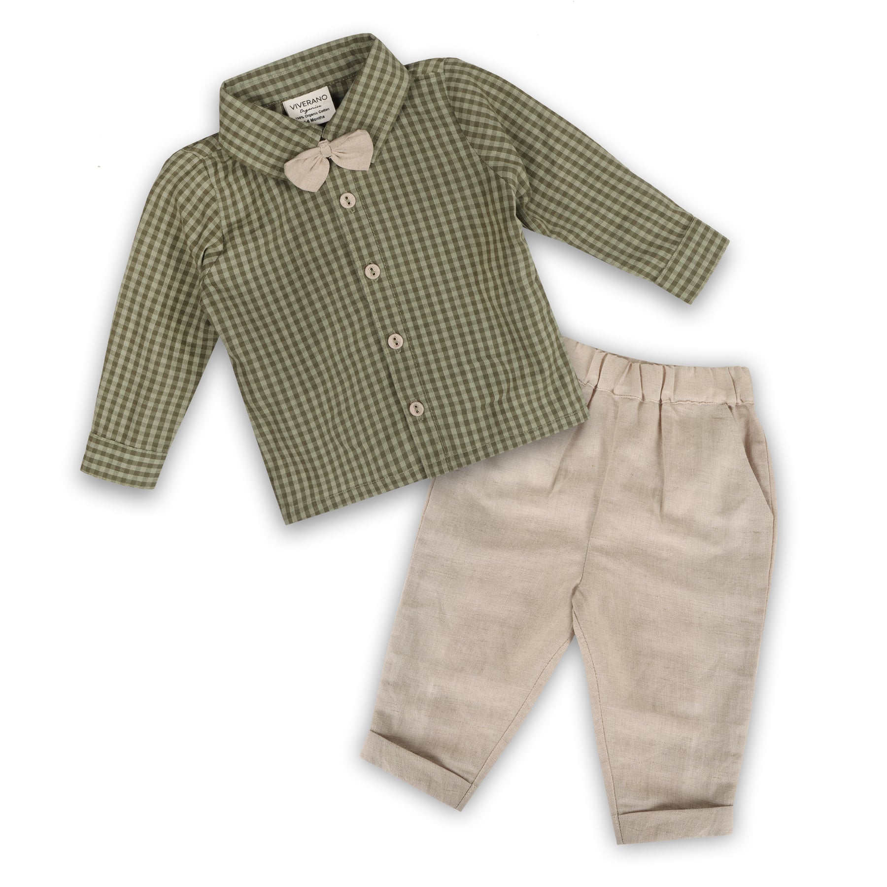 LINEN BOW TIE PANTS main image 1