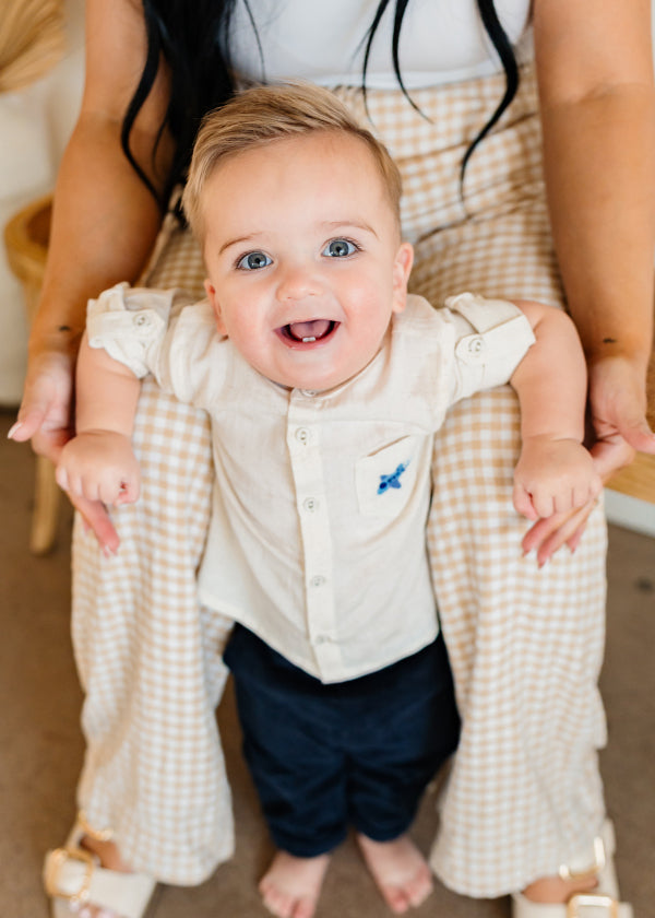 Portofino Baby Shirt & Pants Set (Organic Cotton)