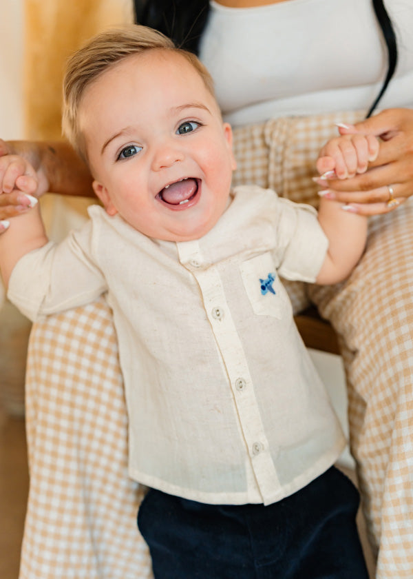 Portofino Baby Shirt & Pants Set (Organic Cotton)