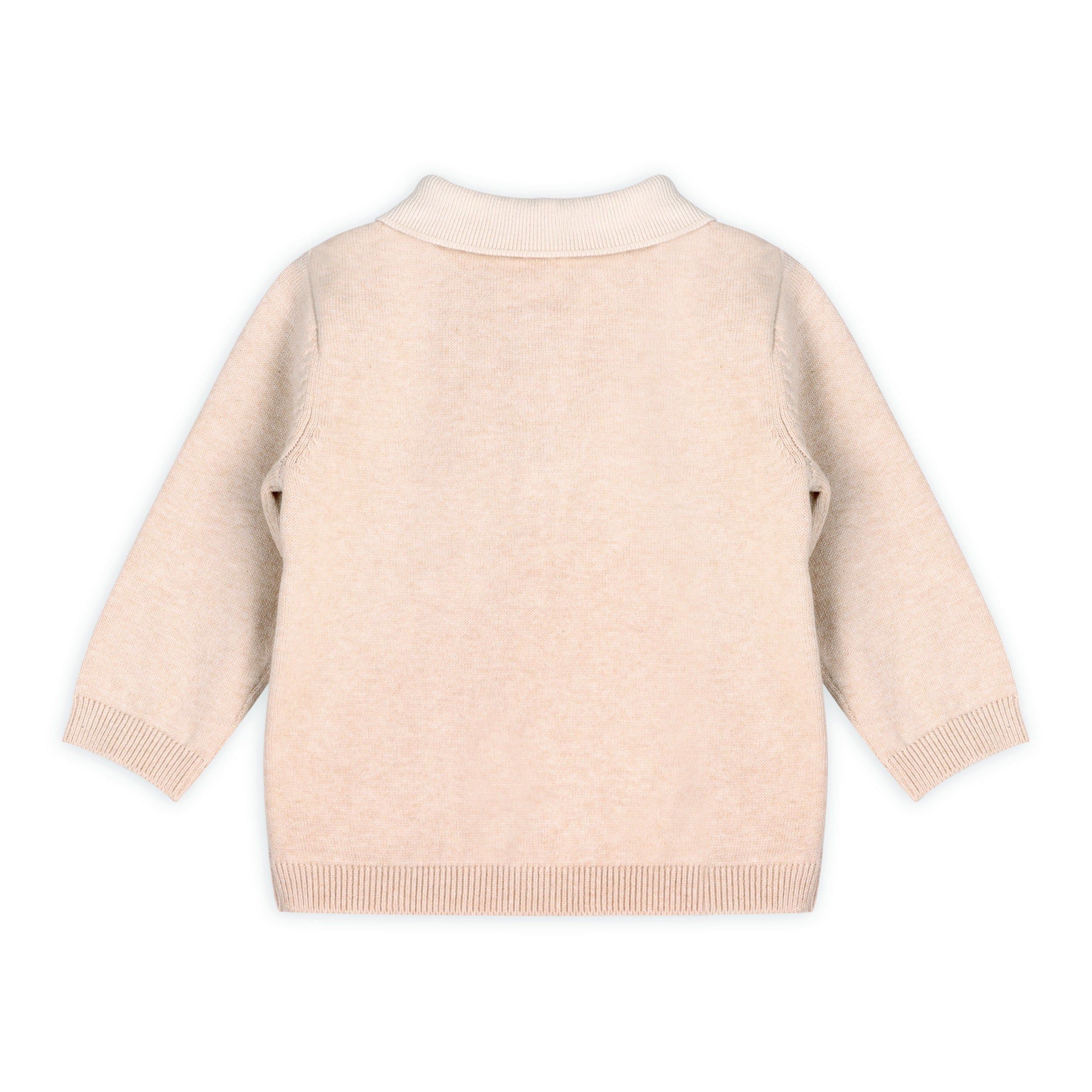 Classic Stripe Polo Knit Baby Pullover & Pant Set (Organic Cotton)