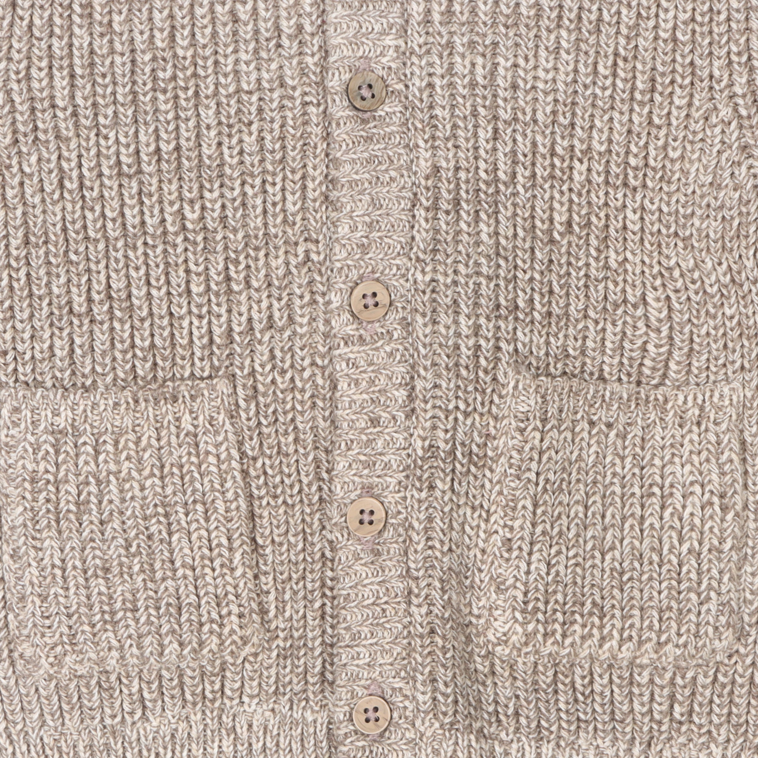 Classic Chunky Knit Baby Hooded Jacket (Organic Cotton) 