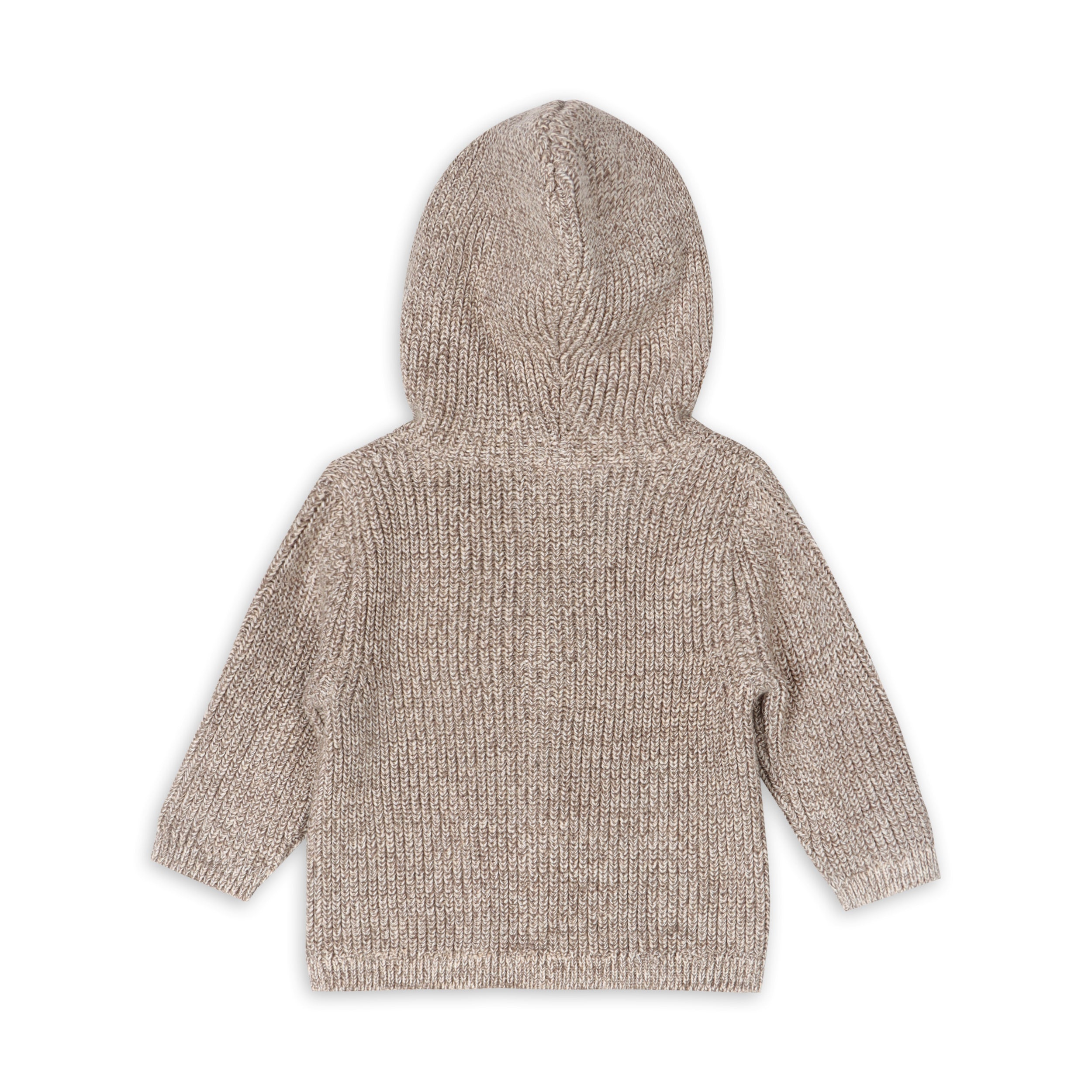 Classic Chunky Knit Baby Hooded Jacket (Organic Cotton) 