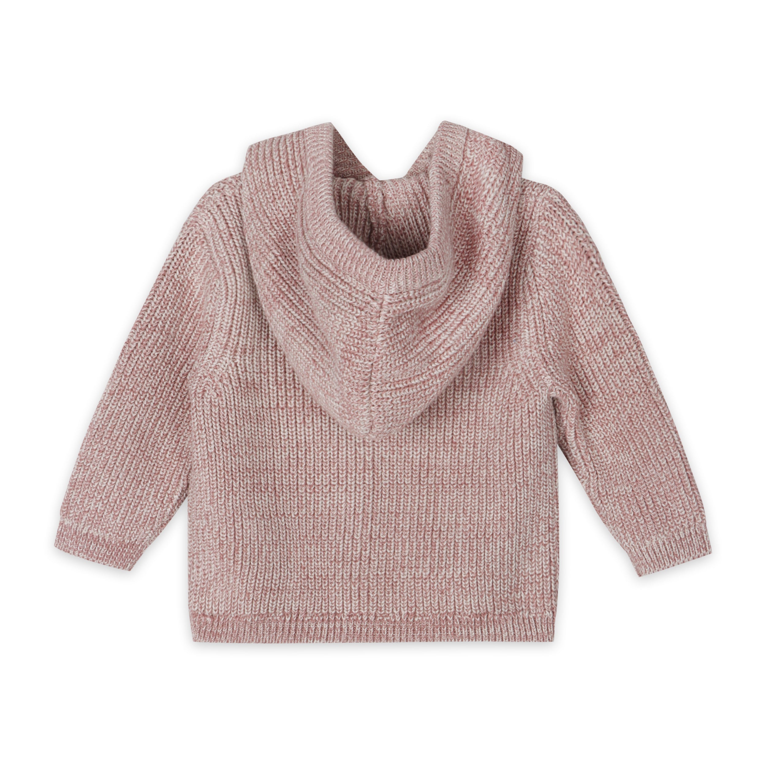 Classic Chunky Knit Baby Hooded Jacket (Organic Cotton) 