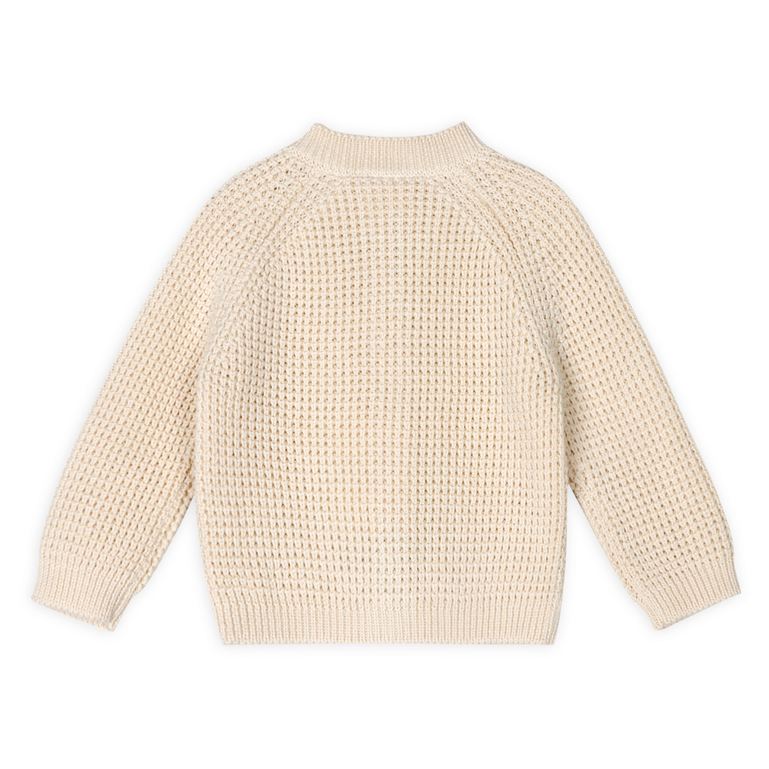 Avery Button & Pocket Chunky Sweater Knit Baby Cardigan 