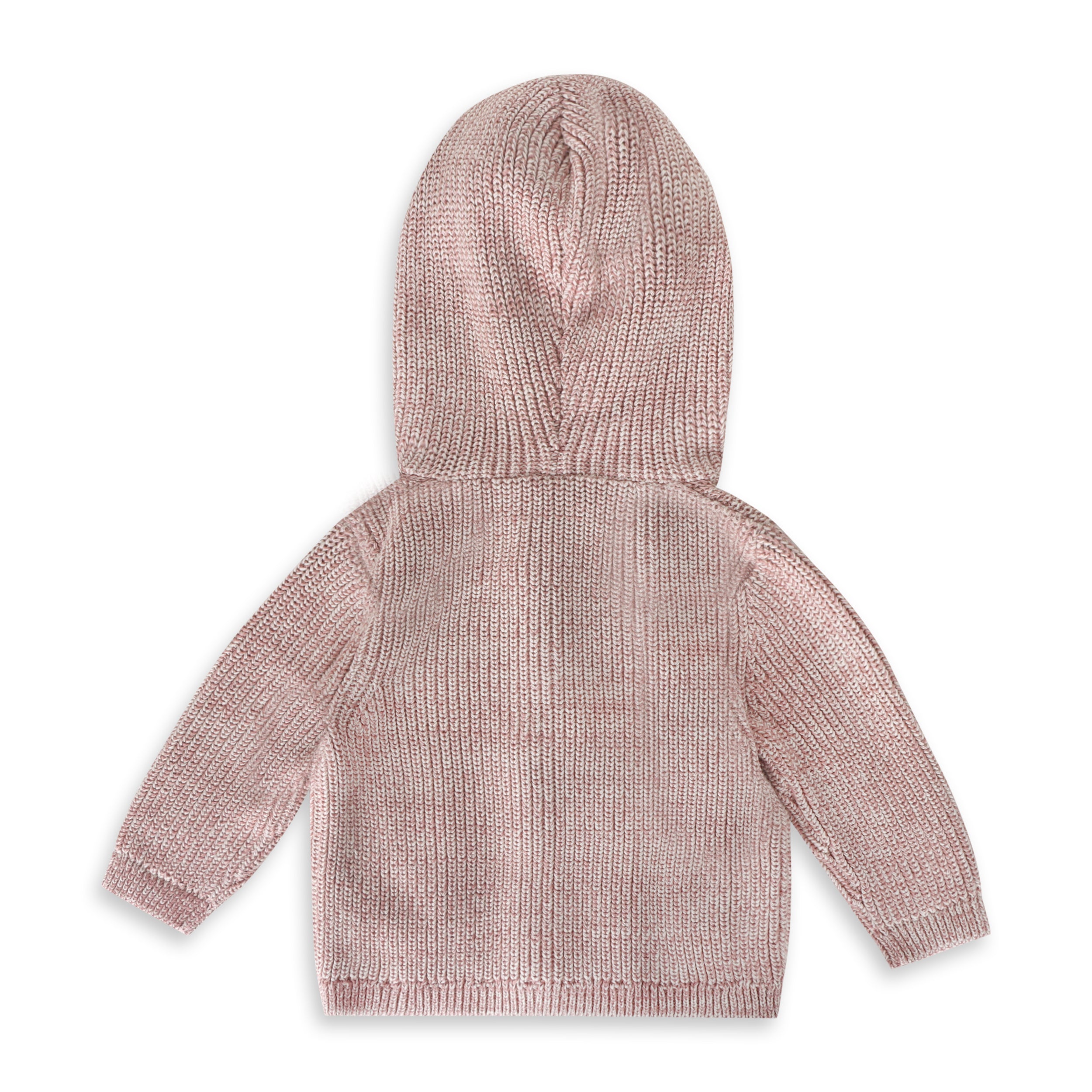 Classic Chunky Knit Baby Hooded Jacket (Organic Cotton) 