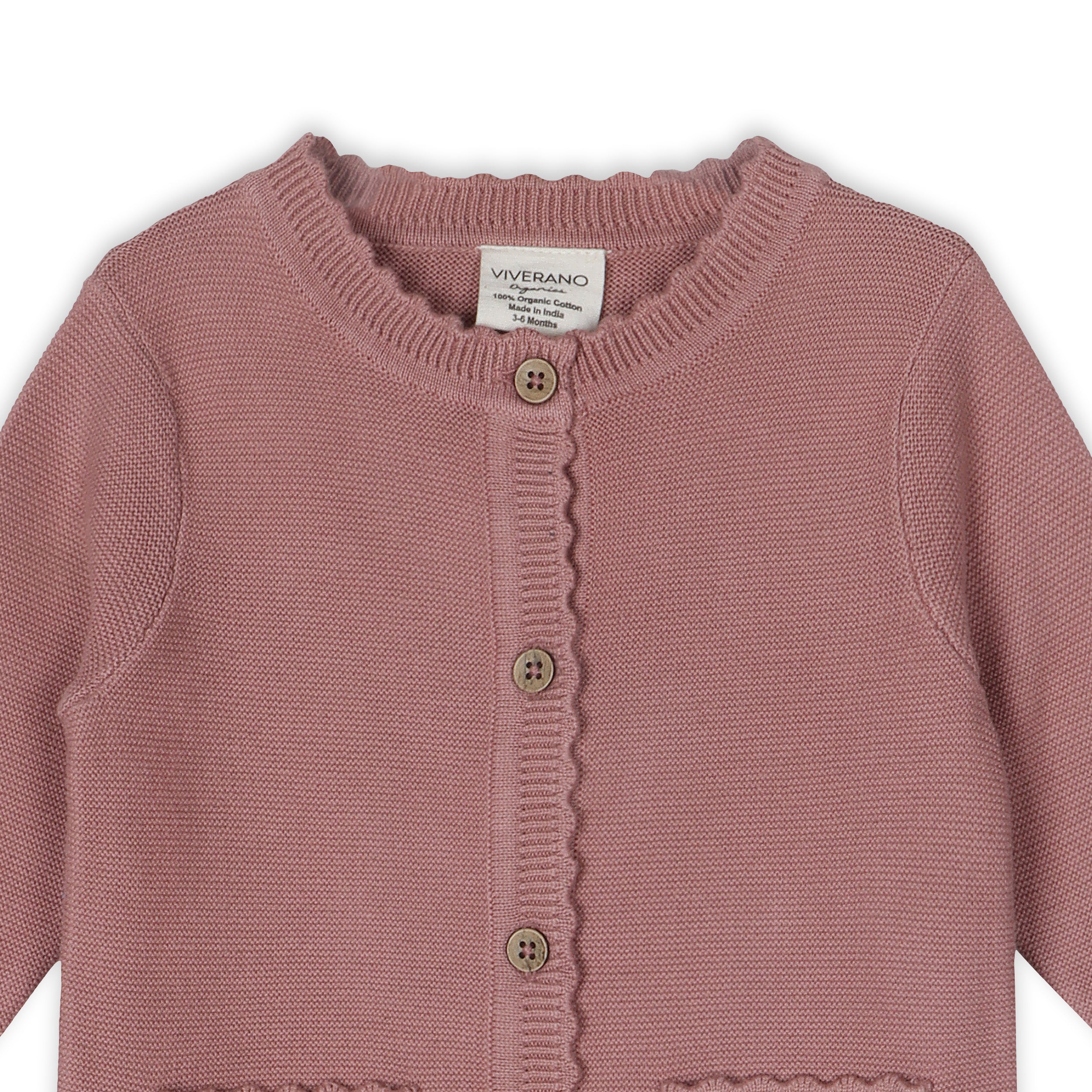 Classic Pocket & Button Chunky Knit Baby Jumpsuit (Organic Cotton) 