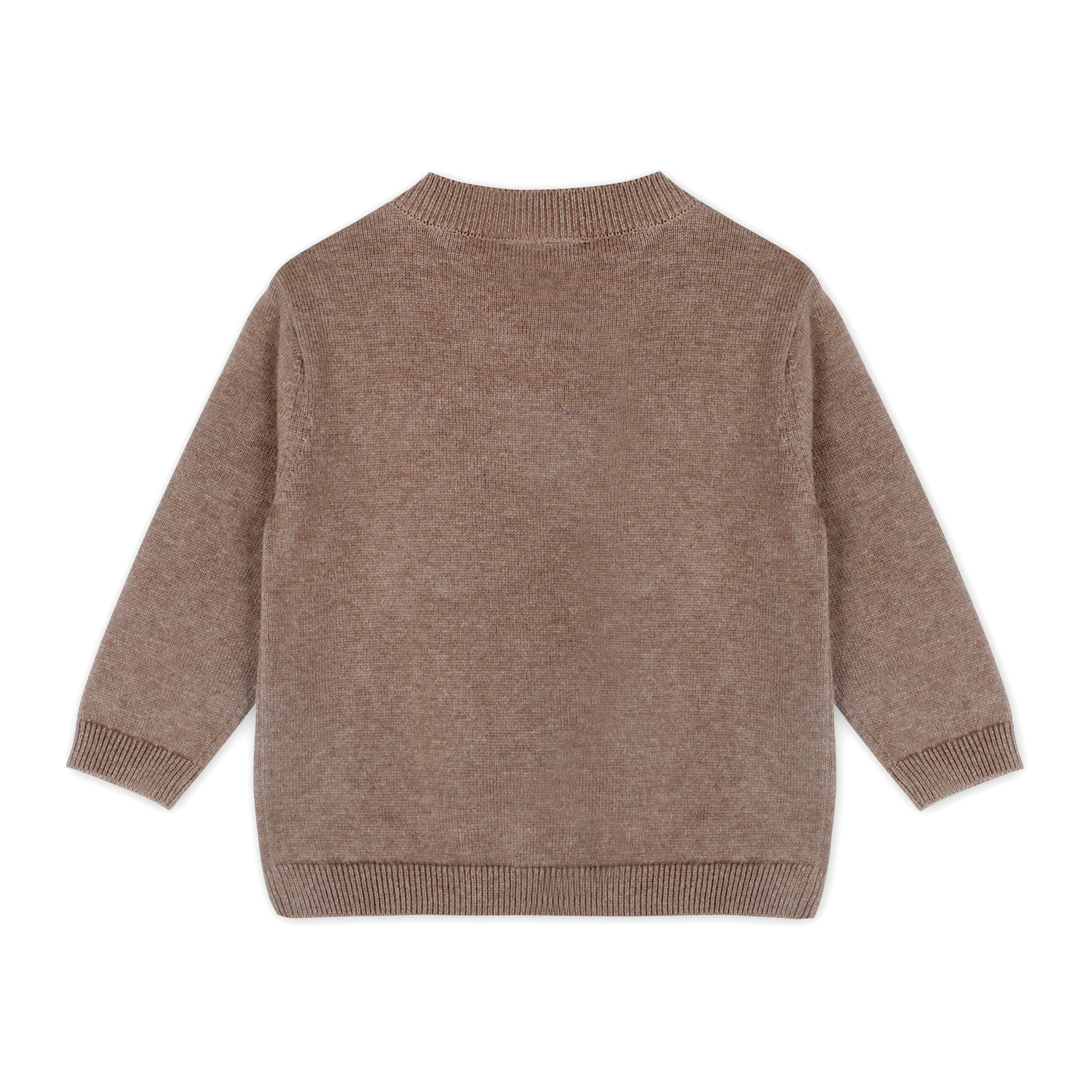 Sheep Jacquard Knit Baby Pullover & Pant SET (Organic Cotton)