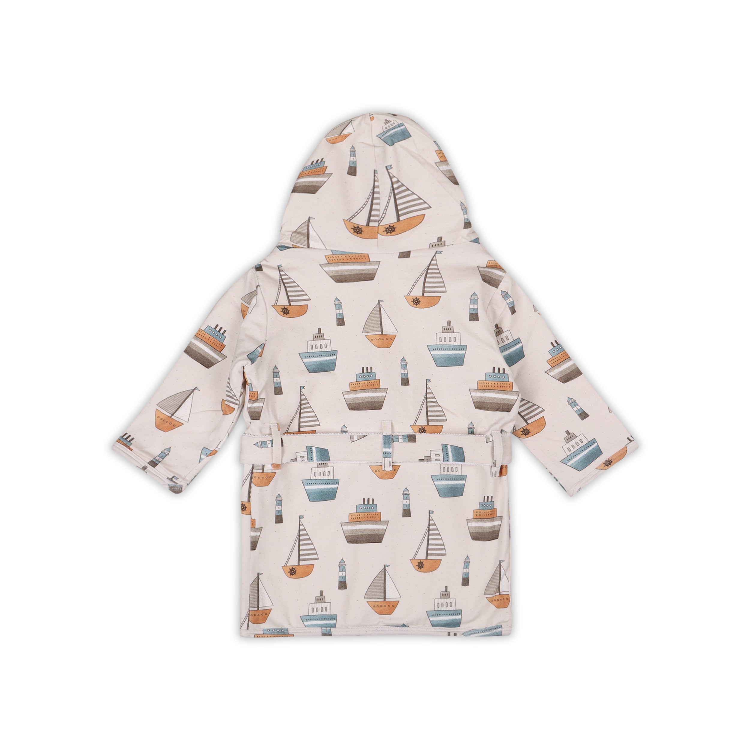 Boats Baby Bathrobe (Organic Jersey)