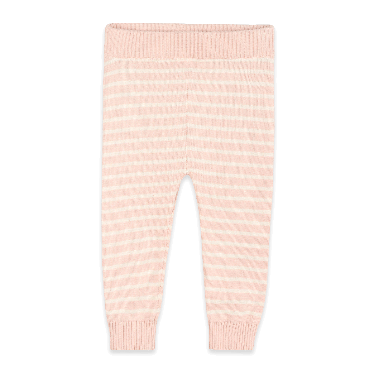 Organic Cotton Cherry Bow Baby Pullover and Stripe Pants, Bottoms