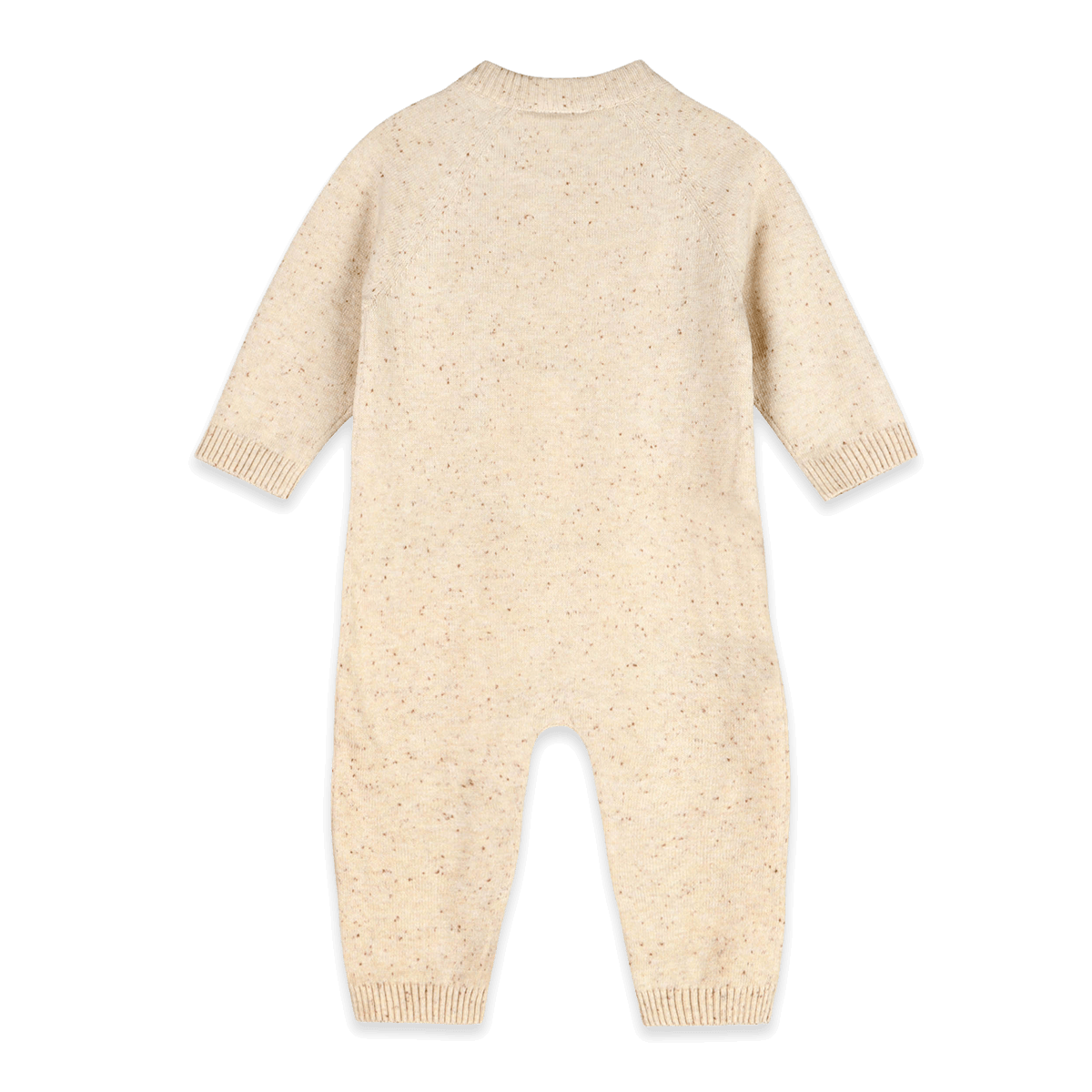 Organic Cotton Safari Animals Baby Knit Jumpsuit, Back