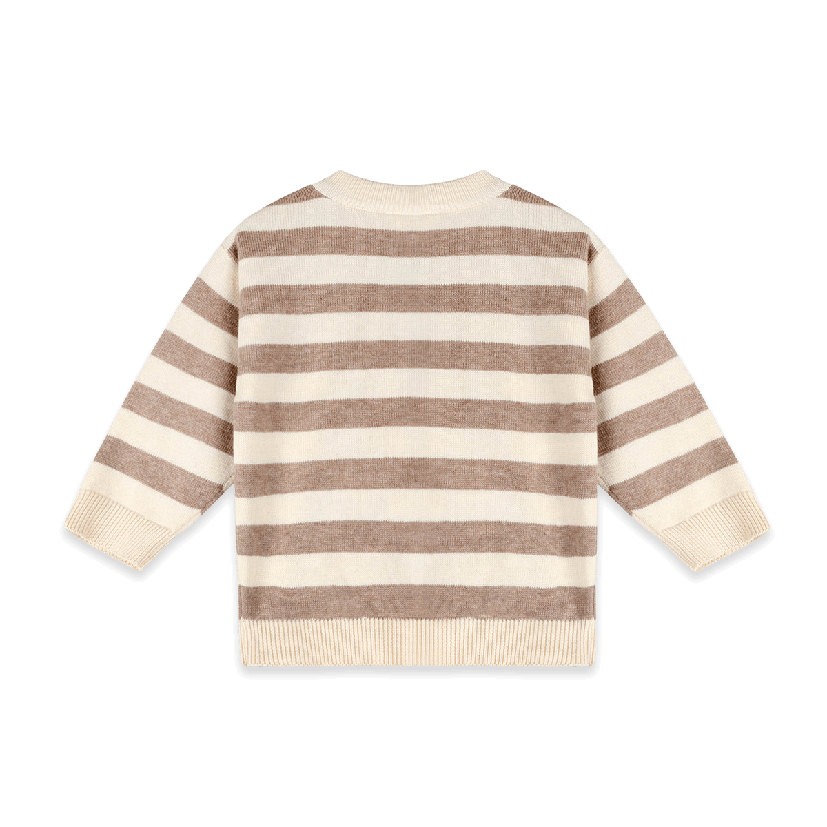 Organic Cotton Lion Baby Knit Pullover and Pant Set, Shirt Back