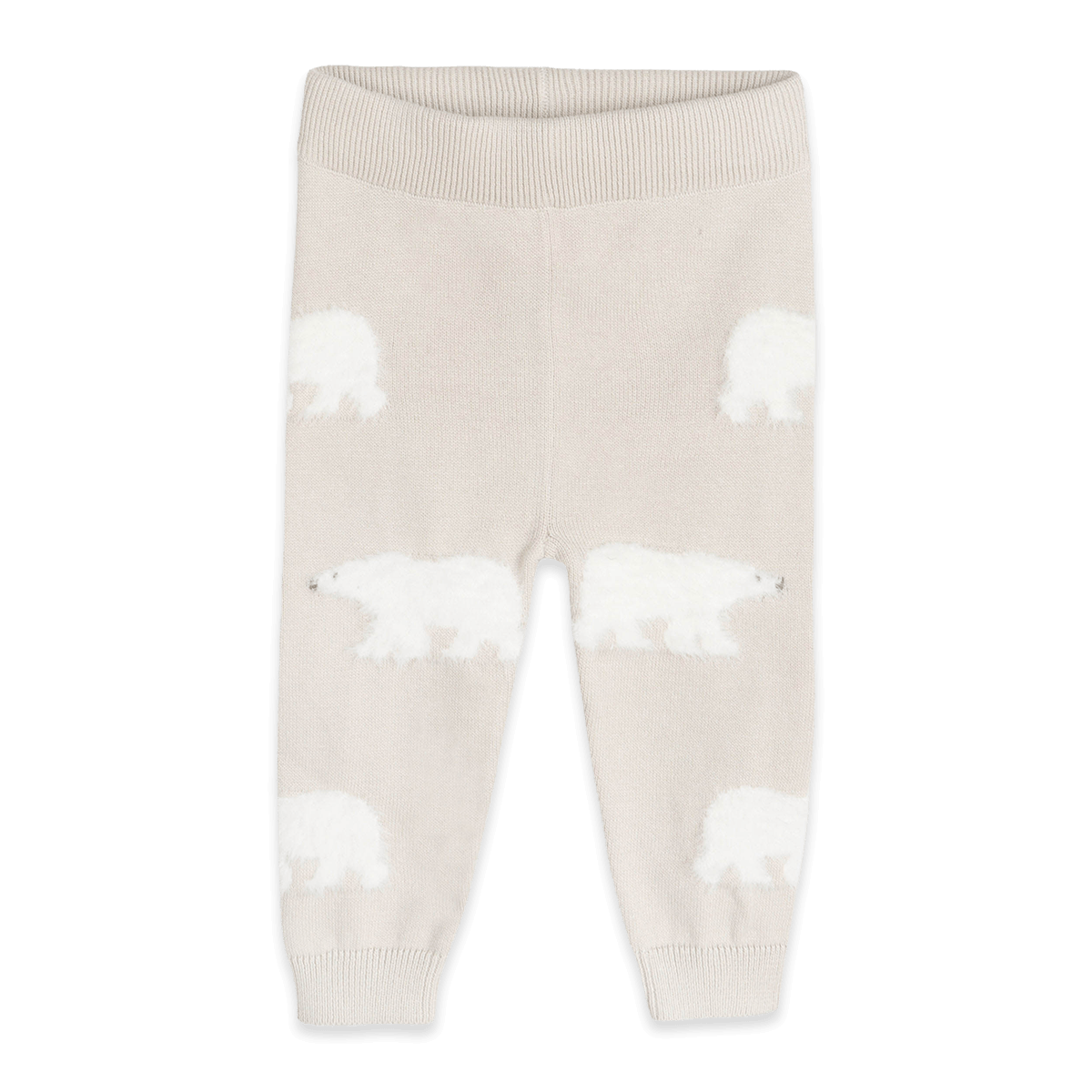 Organic Cotton Polar Bear Baby Sweater Pullover and Pant Set, Pants