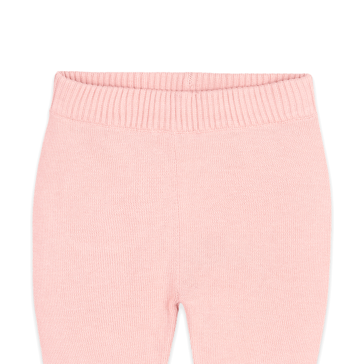 Sweet Pink Organic Cotton Pocket Sweater Knit Baby Legging Pants, Detail