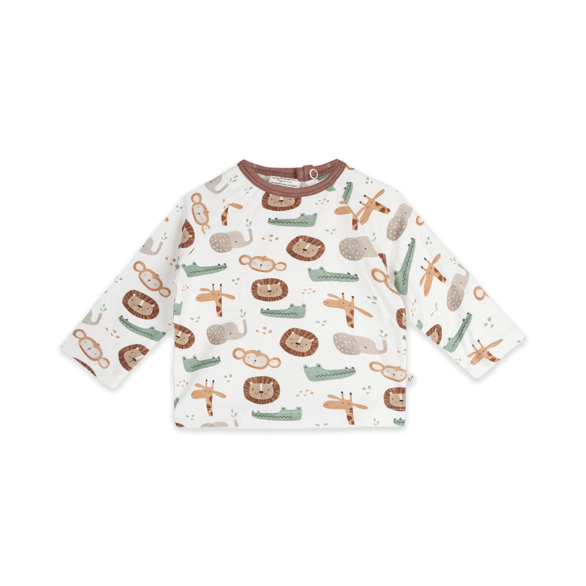 Safari Animals Baby Tee & Jogger (Organic Jersey) - Front