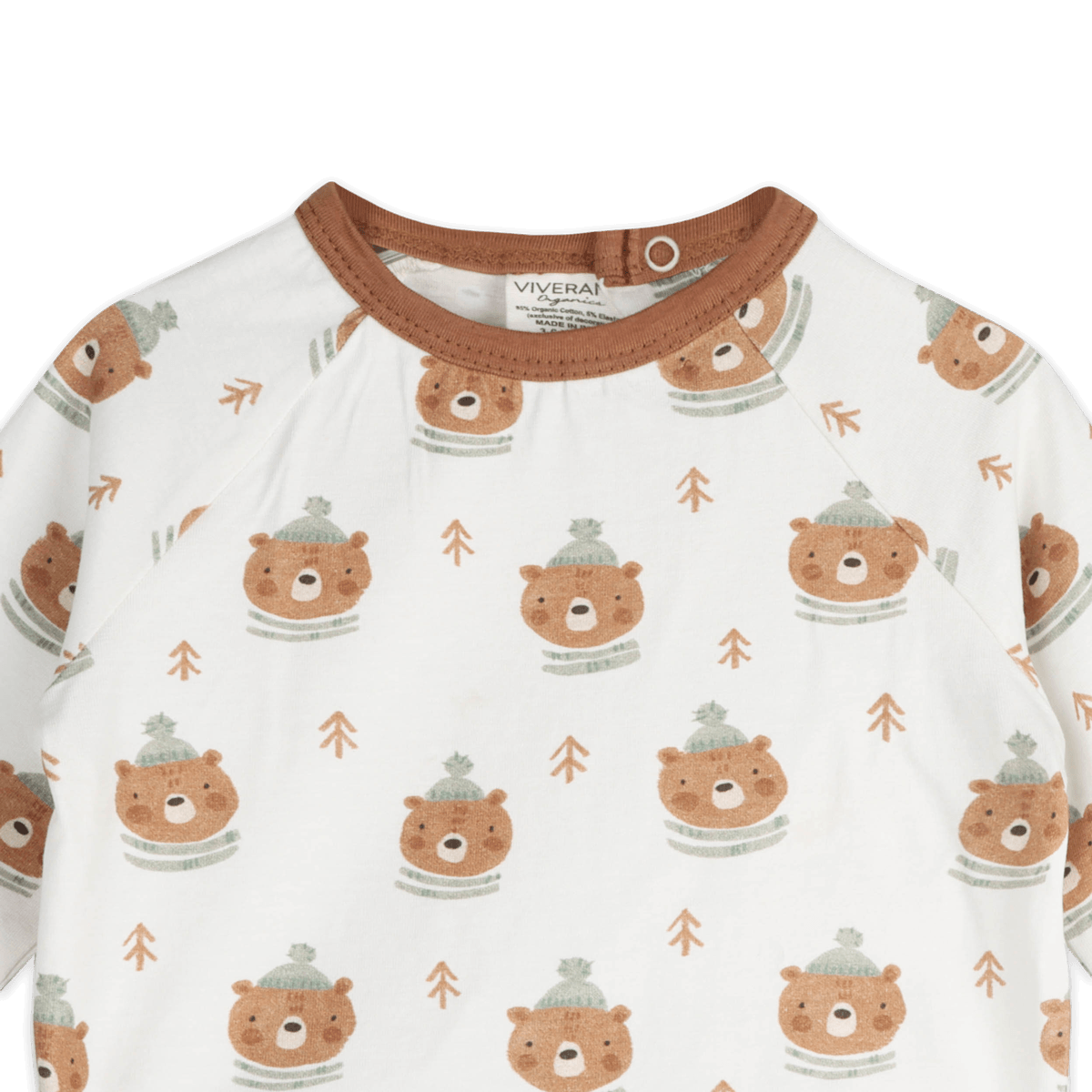 Bears Baby Tee & Jogger (Organic Jersey) - Detail