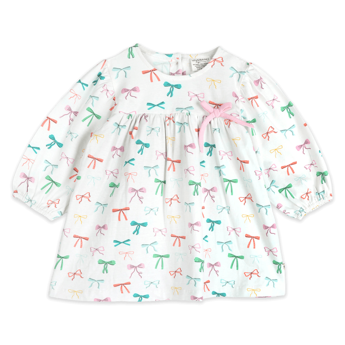 Bows Baby Dress & Legging (Organic Jersey) - Front