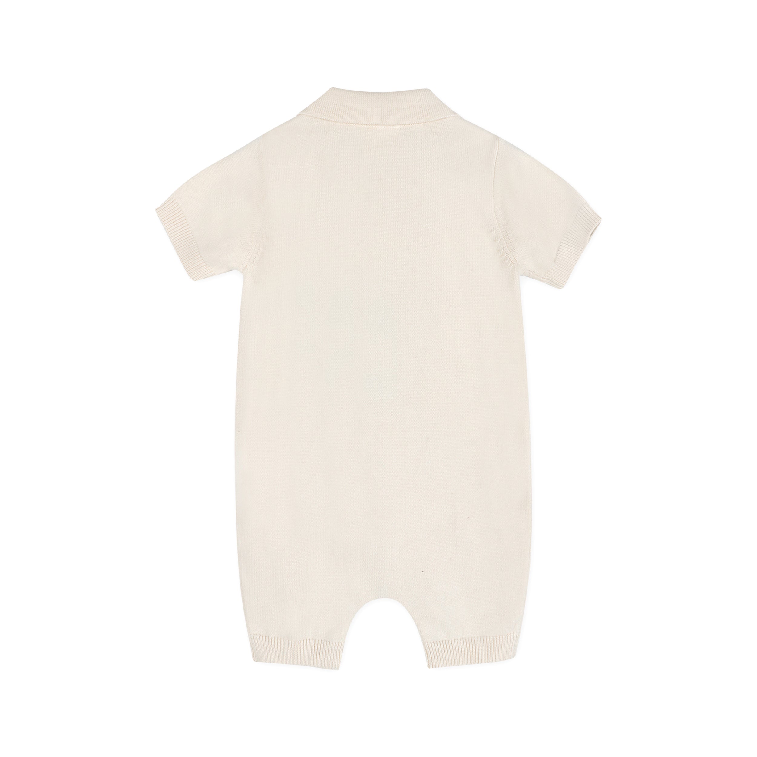Soccer Applique Baby Knit Romper Back (Organic Cotton)
